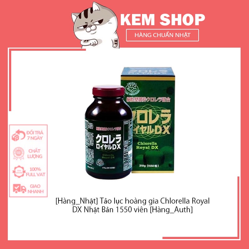 [Hàng_Nhật] Tảo lục hoàng gia Chlorella Royal DX Nhật Bản 1550 viên [Hàng_Auth]