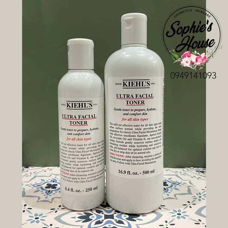 Nước hoa hồng dịu nhẹ Kiehls / Kiehl’s Ultra Facial Toner