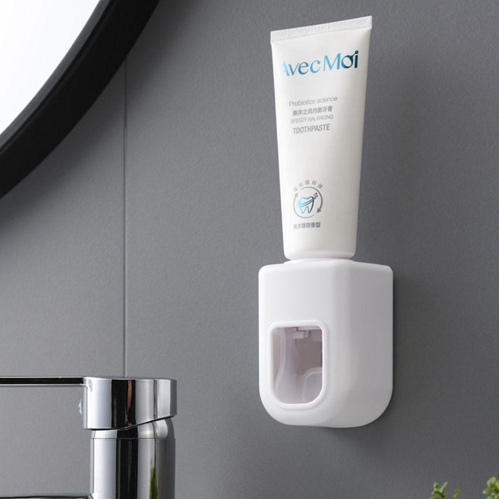 Dụng Cụ Ép Kem Đánh Răng Tự Dính Gắn Tường Đơn Giản Cho Phòng Tắm