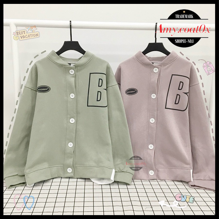 Áo khoác khoát nam nữ unisex form rộng vải nỉ dày đẹp áo khoát khoác bomber jacket cặp đôi cao cấp - Amy.Coat0x | BigBuy360 - bigbuy360.vn