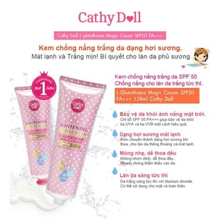 (Hàng chính hãng)Kem chống nắng cathy doll whitening sunscreen magic cream thái lan