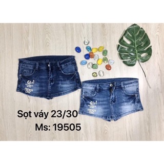 quần jean sọc giả váy cho bé gái từ 20-45kg