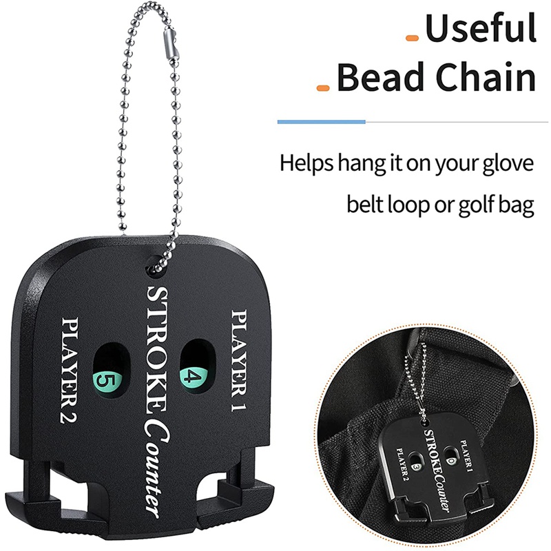 Dụng Cụ Đếm Điểm Chơi Golf Mini Có Móc Khóa 2 Số