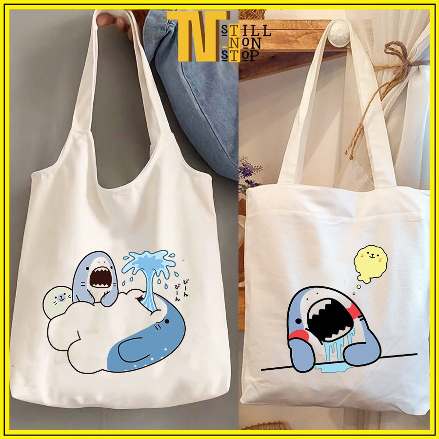 Túi tote túi vải canvas đeo vai đeo chéo giá rẻ đẹp đi học ULZZANG XUONGMAITNT N9