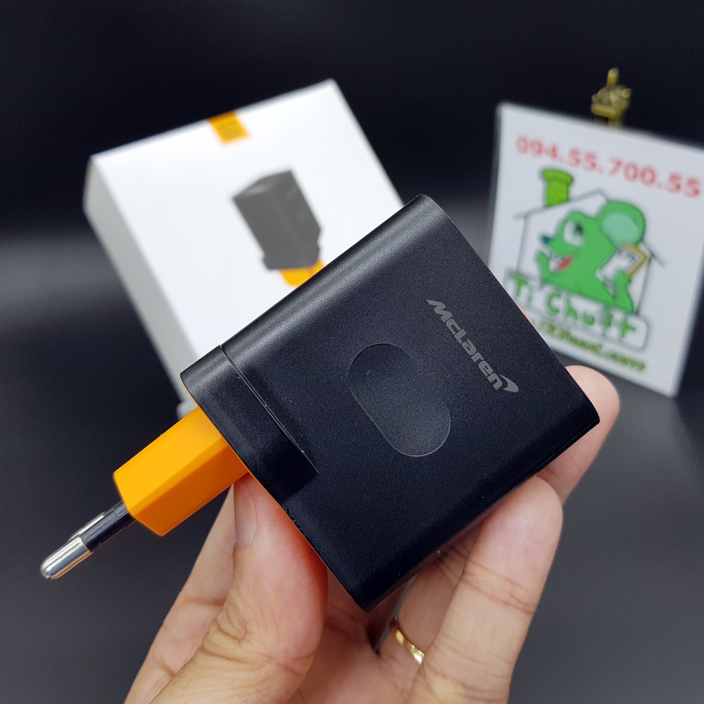 Củ Sạc Nhanh Warp Charge 30W Chính Hãng OnePlus Màu Đen Cam