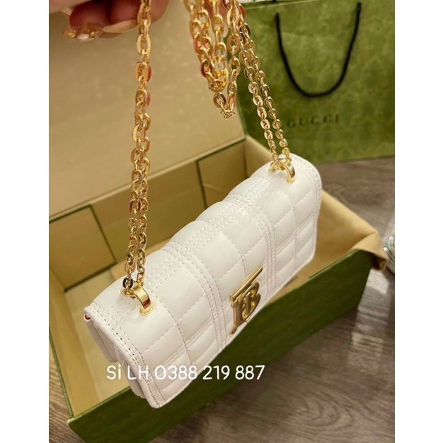 Túi Đeo Chéo Túi Đeo Vai Trần Chỉ Ô Vuông Logo B-T