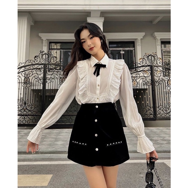 Quần váy nhung - Merlin Short