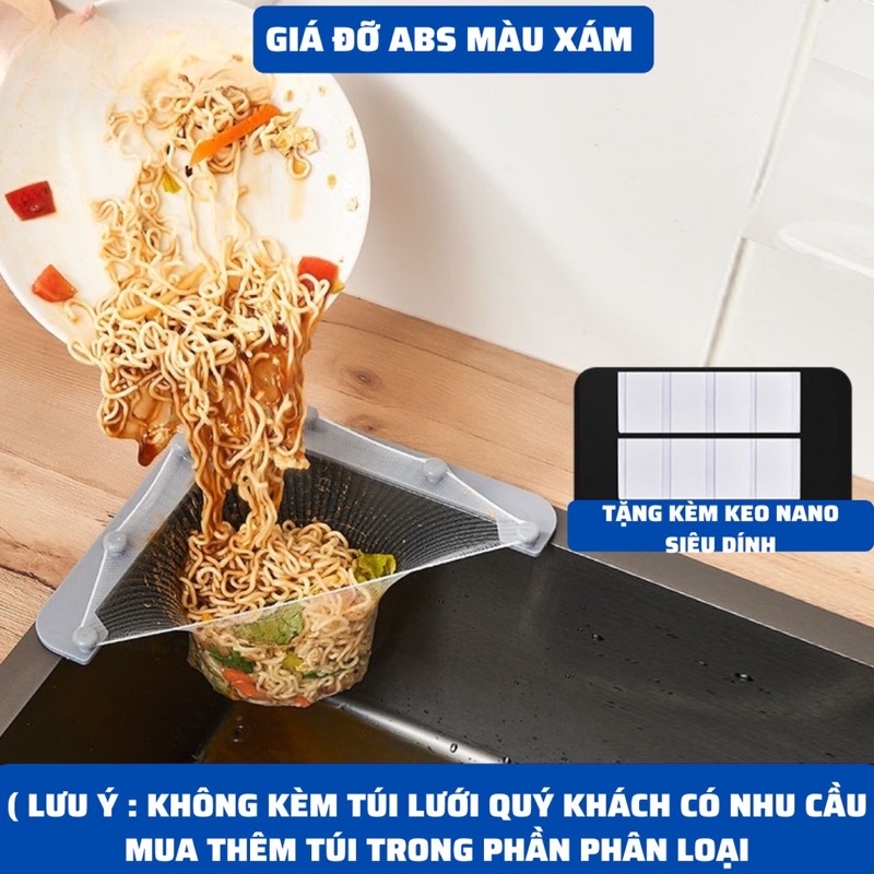 khay lọc rác, giá lưới lọc rác,túi lọc rác bồn rửa chén