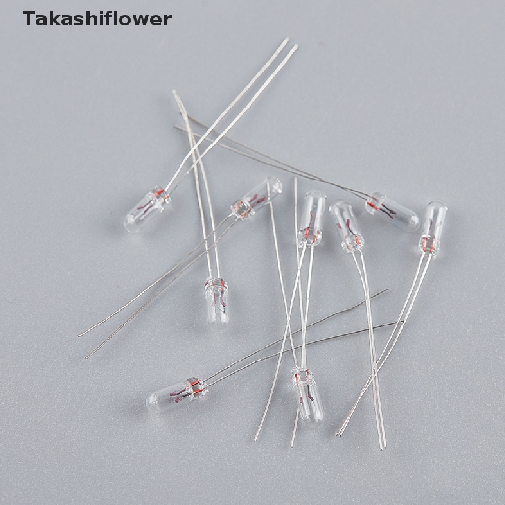 Set 10 Bóng Đèn Sợi Đốt Mini 3 / 4 / 5mm 3 / 6 / 12 / 24V