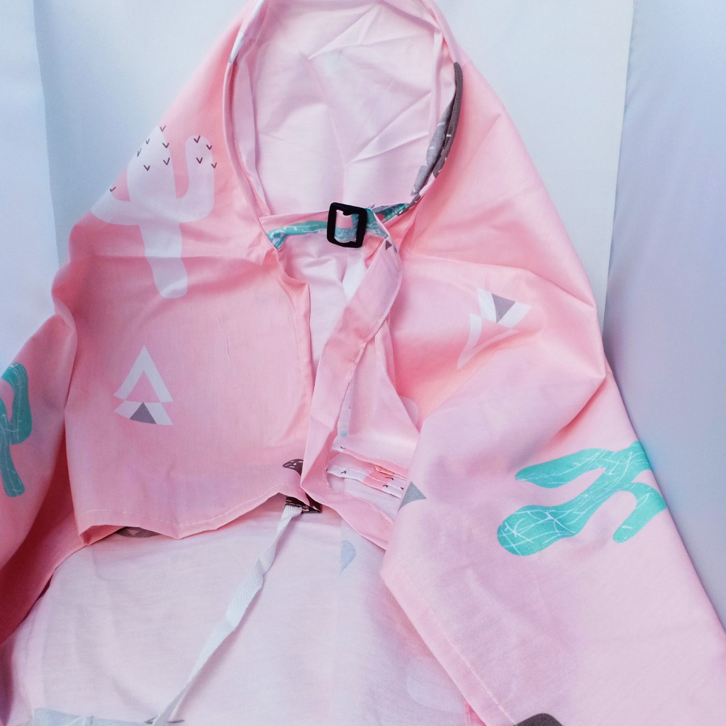 Áo choàng cho con bú, áo choàng đi đường vải cotton cho bé sơ sinh, tiện lợi và lịch sự - S15