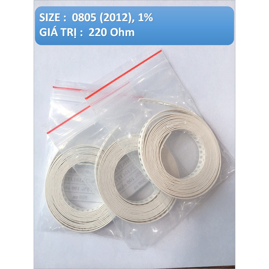 0805 , 1% , 220 Ohm - ĐIỆN TRỞ DÁN