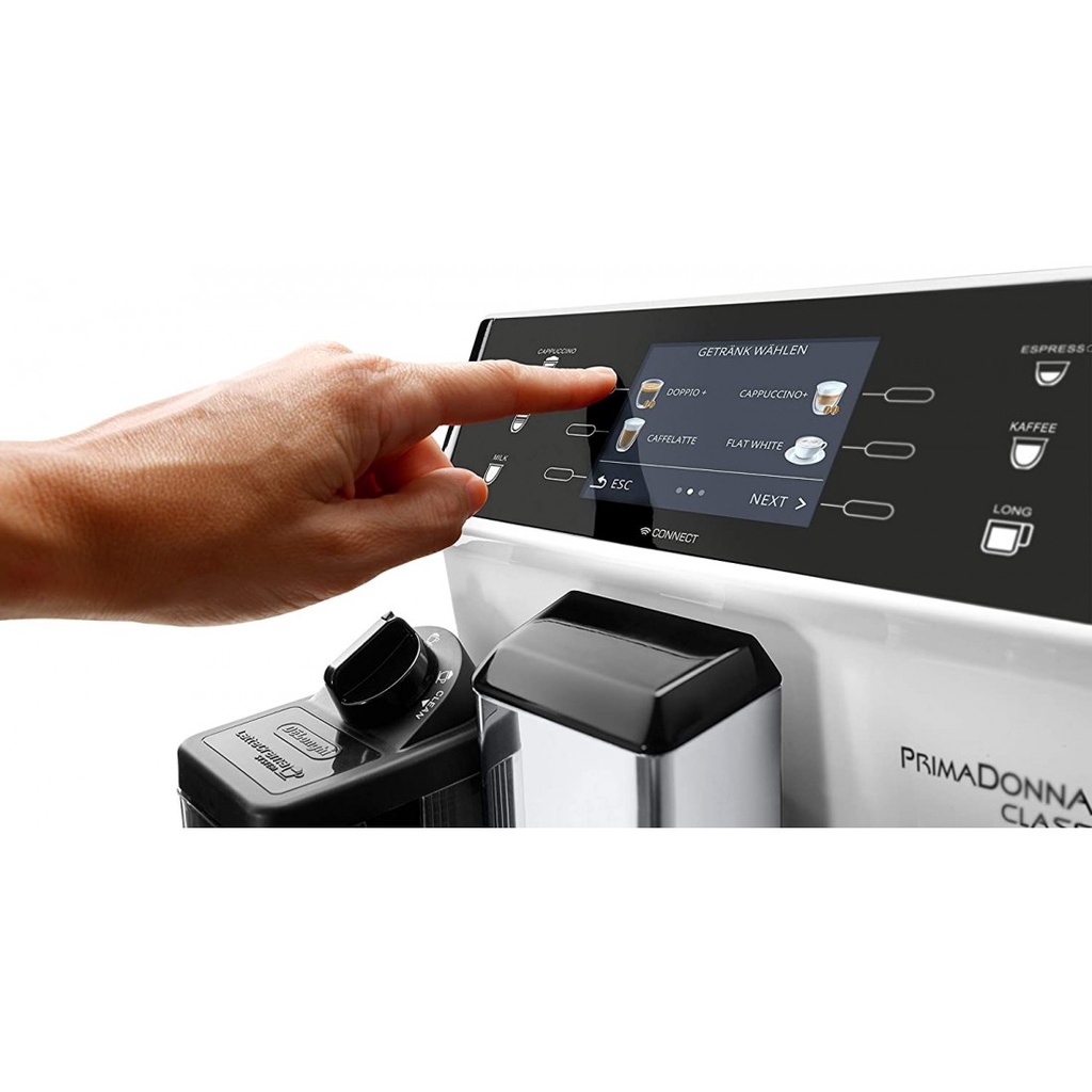 Máy Pha Cà Phê Hoàn Toàn Tự Động DeLonghi PrimaDonna Class ECAM 556.55.W Máy pha cafe Delonghi