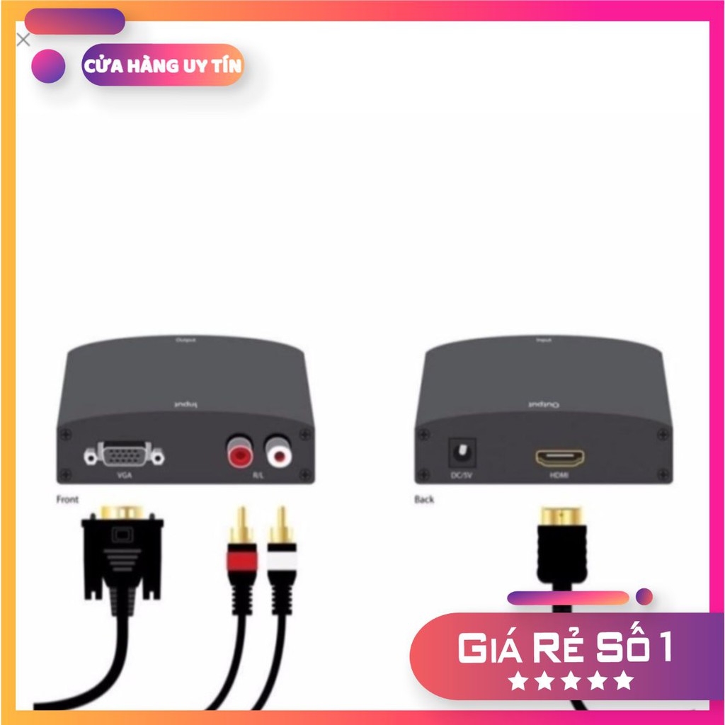 Bộ Chuyển VGA- HDMI Sắt Cao Cấp