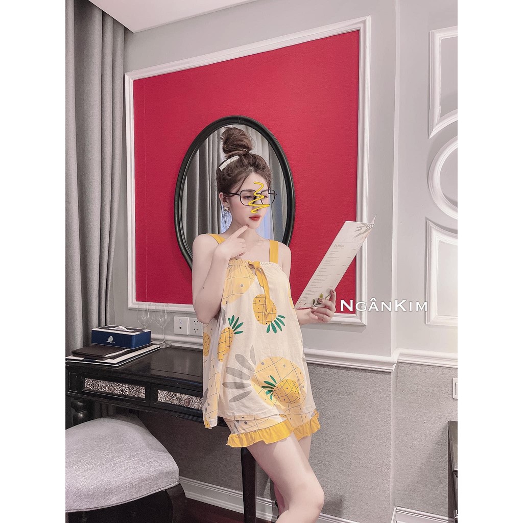 [Mã FAMAYWA giảm 10K đơn 50K] Bộ Ngủ 2 Dây Hoa Quả Siêu Dễ Thương | BigBuy360 - bigbuy360.vn