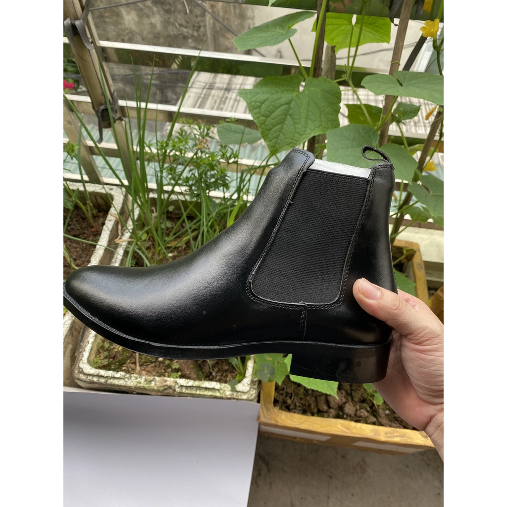 Chelsea Boots Classic siêu đẹp-Giầy Cao Cổ nam Đế Cao Su Đúc Nguyên Khối.Chất Liệu PU Cao Cấp