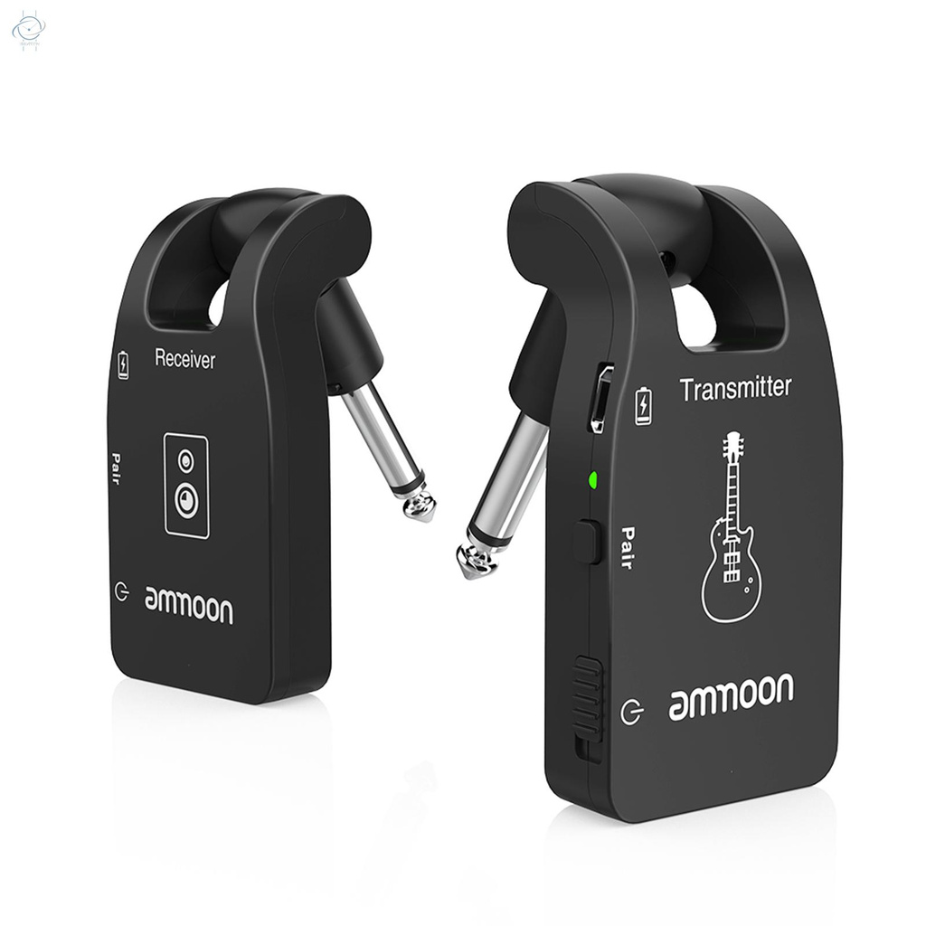 Bộ Thu Phát Âm Thanh Cho Đàn Guitar Điện 6 Kênh 2.4g Ammoon