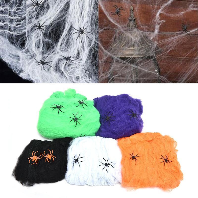 FOLLOW TẶNG 3KHÀNG CÓ SẴN Mạng Nhện Trang Trí Halloween Đen Trắng 2 màu như thật Decor CHỌN MẪUVOUCHER 100K