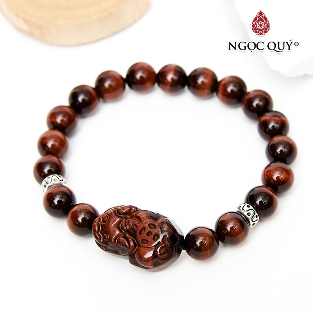 Vòng tay đá mắt hổ tỳ hưu tiger's eye quartz - Ngọc Quý