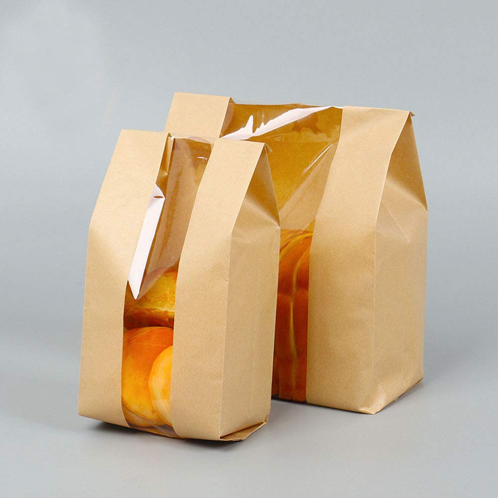 Bộ 5 Túi Giấy Kraft Đựng Bánh Mì / Bánh Mì Chống Thấm Dầu Tiện Dụng