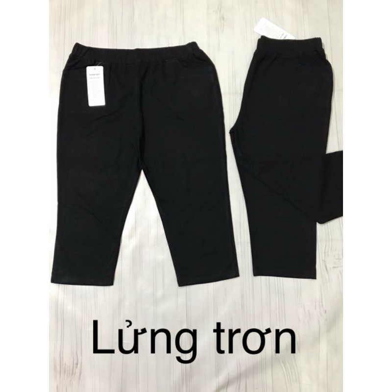 Quần Lửng Thun Cotton Nữ Qua Gối Mặc Nhà Hàng VNXK ĐỦ Size Đủ Mẫu