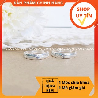 Nhẫn cặp bạc💝FREESHIP💝Giảm 5k nhập mã [NHAN CAP]💝Nhẫn cặp bạc Daisy