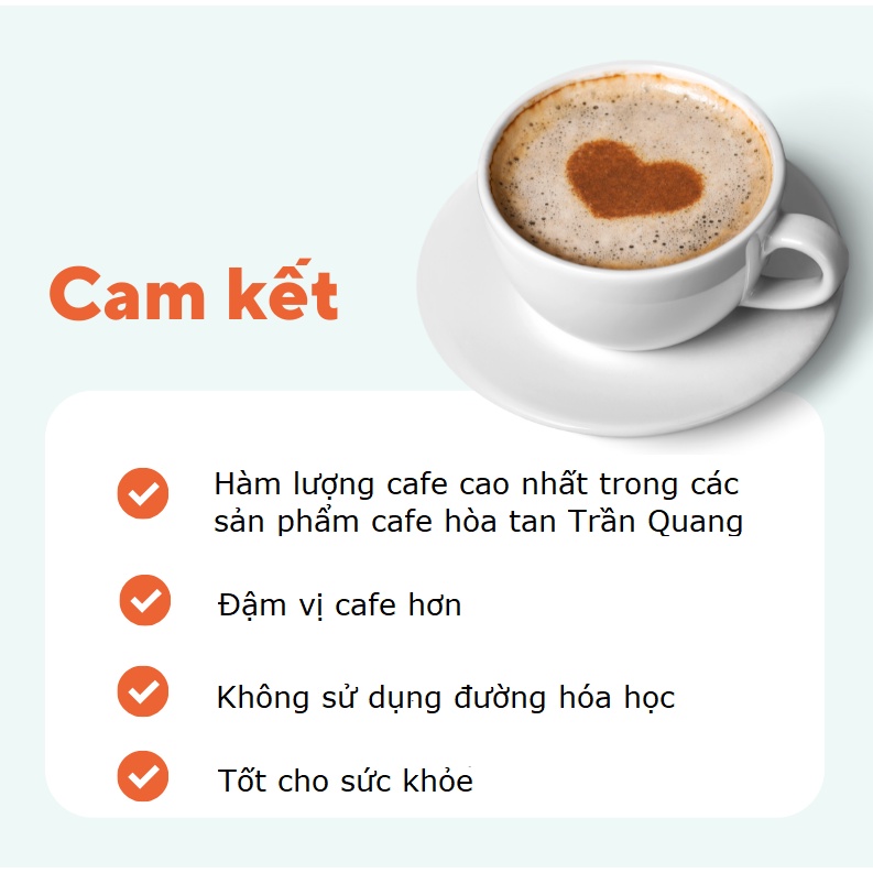 Cà phê hòa tan Arabica cà phê Trần Quang cao cấp bịch 24 gói