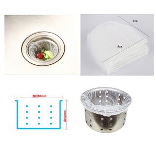 Sét 100 Túi lưới lọc rác bồn rửa bát
