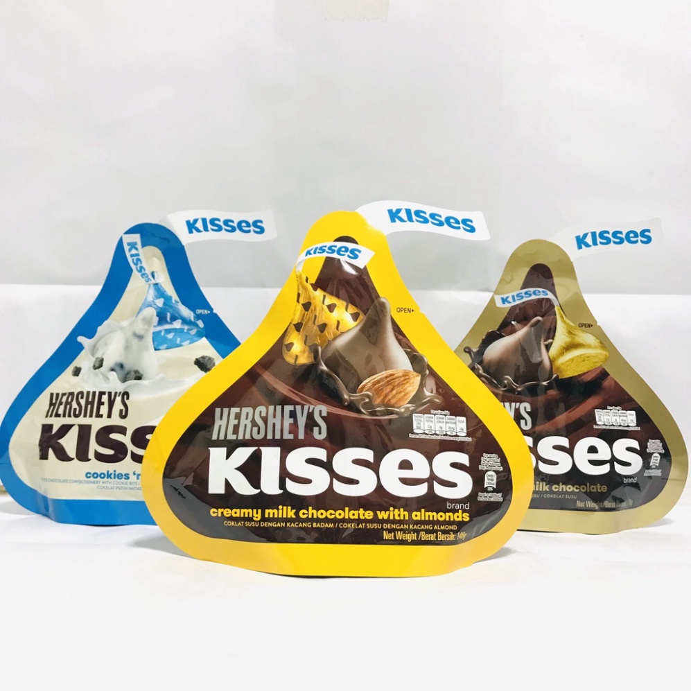 Socola Hershey'S Kisses Đủ Các Vị Gói 146g nhập khẩu Malaysia
