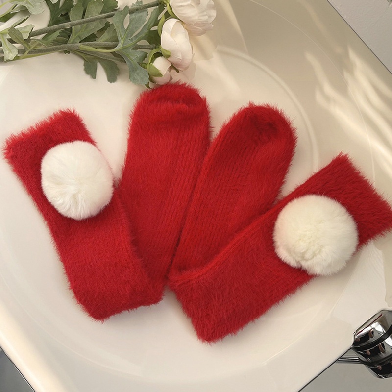 Youyo Vớ Lông Giữ Ấm Bắp Chân Màu Trơn Dễ Thương Cho Nữ