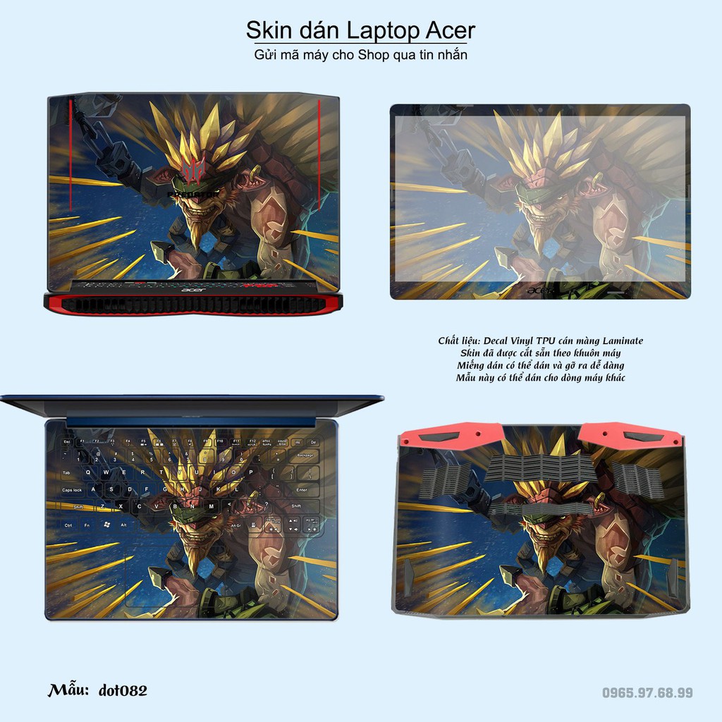 Skin dán Laptop Acer in hình Dota 2 _nhiều mẫu 14 (inbox mã máy cho Shop)