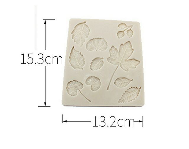 Khuôn fondant 10 mẫu lá