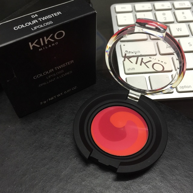Son Kiko 3 màu lipgloss đỏ cam