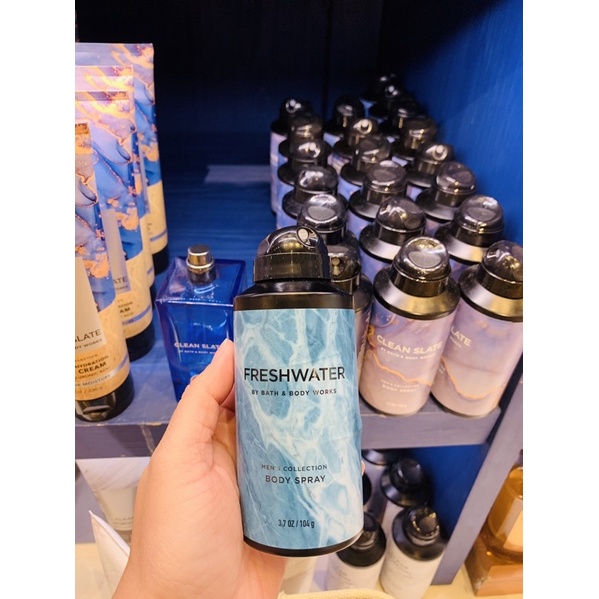 Xịt thơm nam Fresh Water Bath & Body Works 104gram