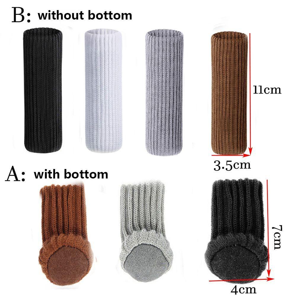 Bộ 4 Vỏ Bọc Chân Ghế Bằng Polyester Nhiều Màu Sắc Chống Trượt