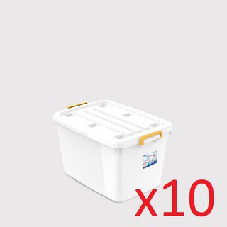 Bộ Combo 10 thùng nhựa vuông đựng đồ đa năng Duy Tân 90L