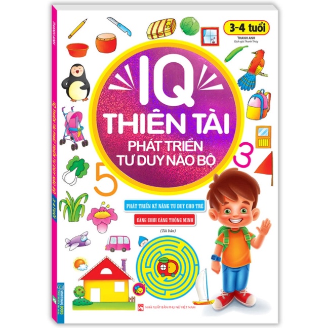 Sách - Combo IQ Thiên Tài Phát Triển Tư Duy Não Bộ - Tái bản (5 cuốn)