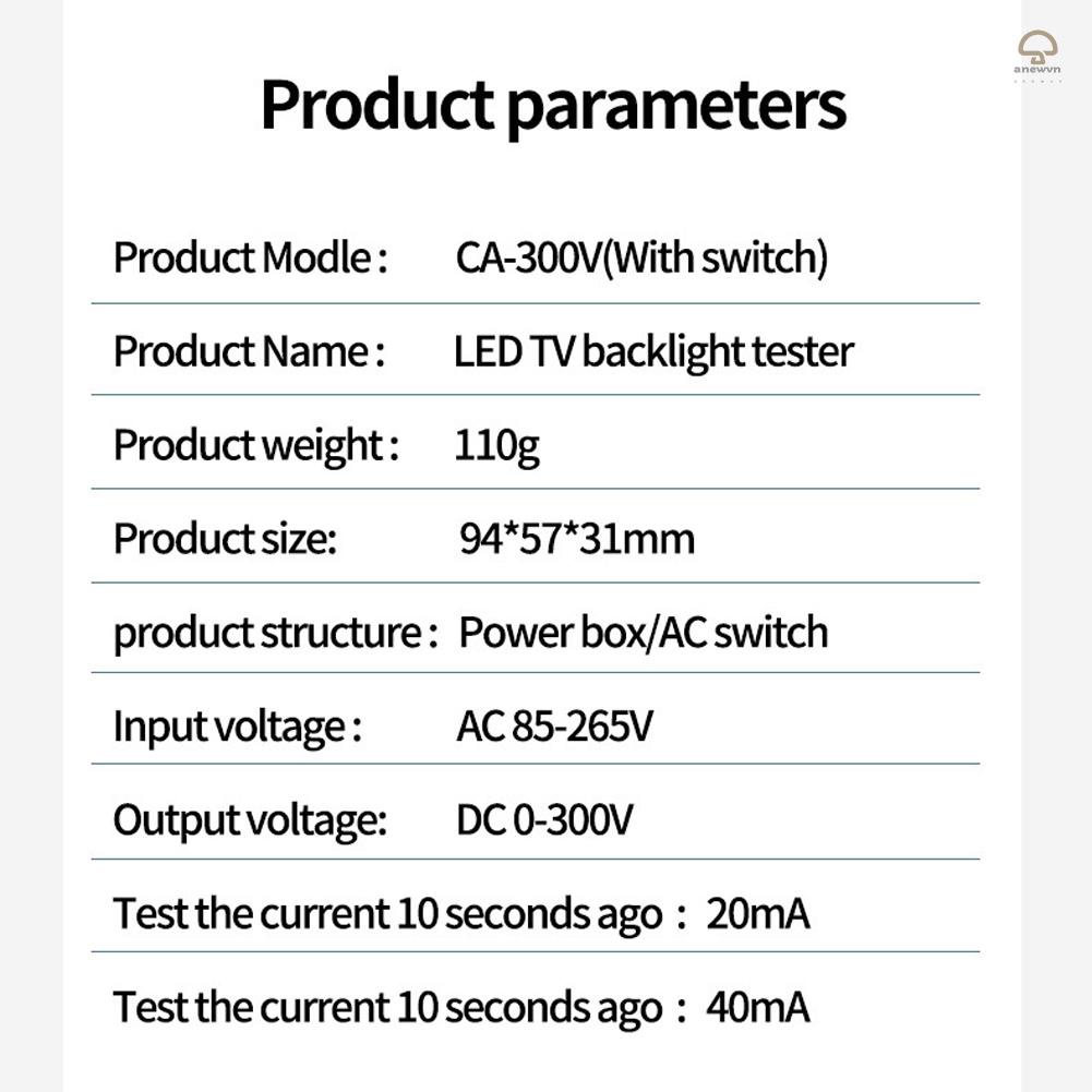 Máy Kiểm Tra Đèn LED Kích Thước Nhỏ Gọn CA-300V Cho Quán Bar TV