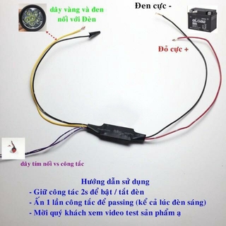MẠCH PASSING DÂY 3S CHO ĐÈN TRỢ SÁNG