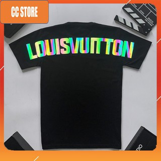 Áo thun form rộng tay lỡ phản quang 7 màu lousvuiton lv01