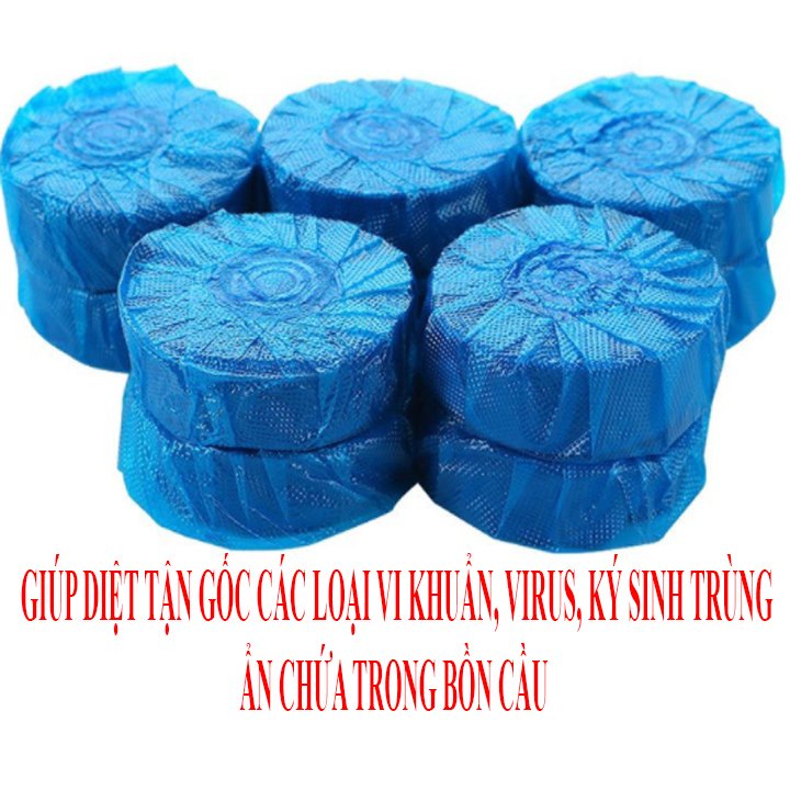 Combo 10 Viên tẩy bồn cầu toilet diệt khuẩn tẩy toilet (10 viên)