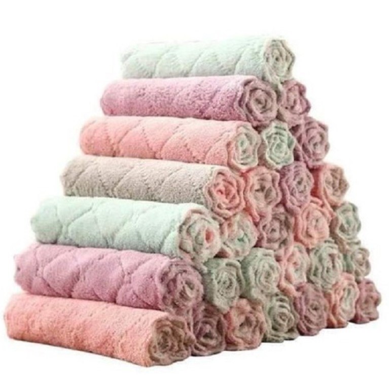 Khăn lau nhà bếp - khăn lau răng cưa giá hạt rẻ, chất liệu mềm mại, lau siêu sạch. | BigBuy360 - bigbuy360.vn