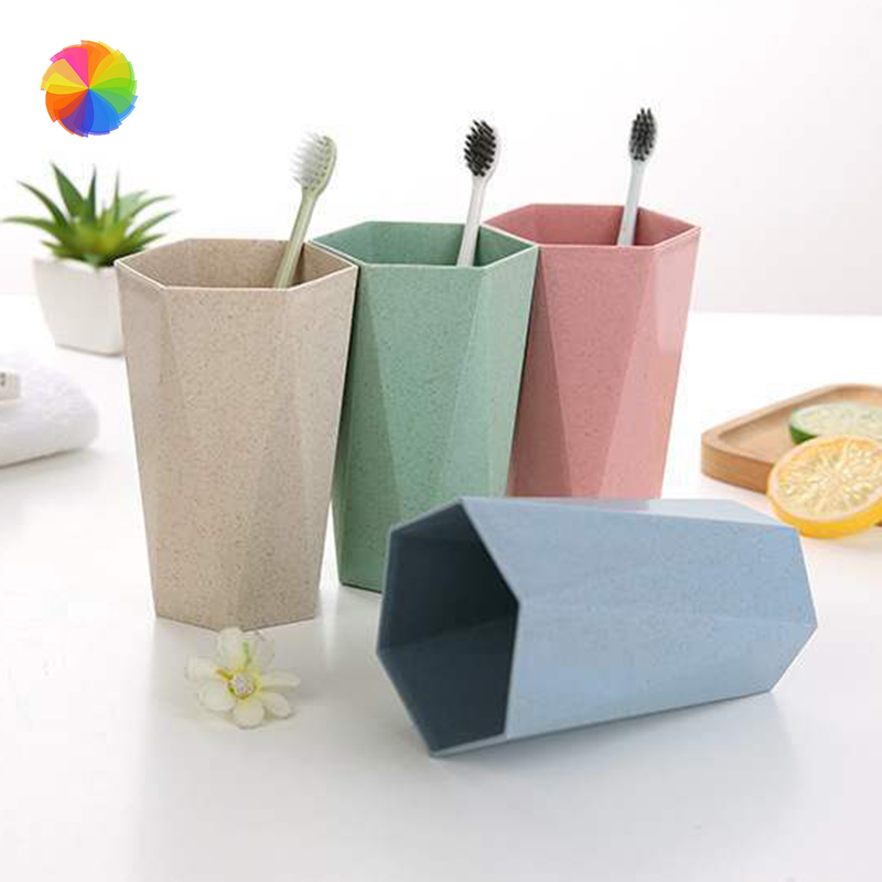 Cốc đựng bàn chải đánh răng thiết kế kiểu kim cương độc đáo chất lượng cao