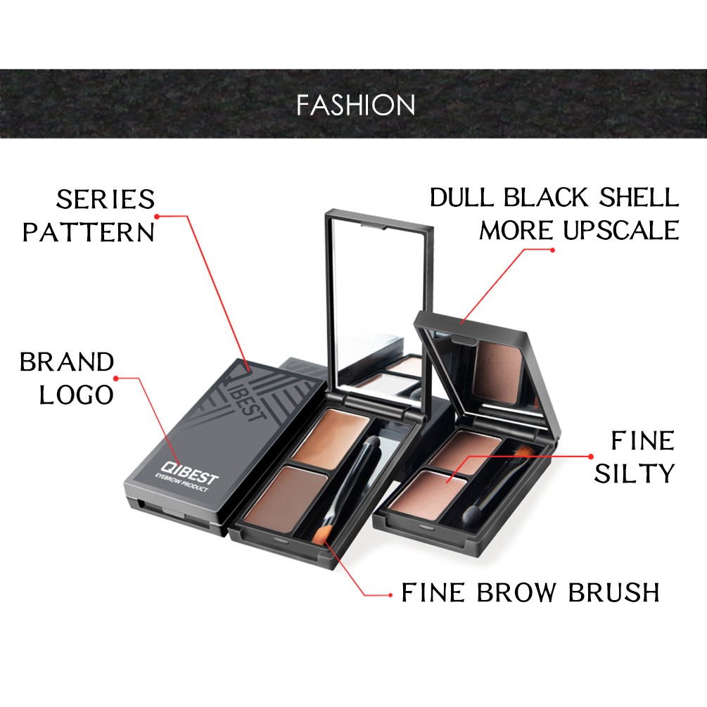 QIBEST Eyebrow Cream & Powder Long Lasting  Waterproof Nature 5 Colors 27g | BigBuy360 - bigbuy360.vn