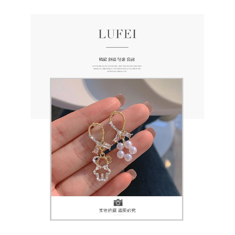 Khuyên Tai Đính Ngọc Trai Thiết Kế Đơn Giản Thanh Lịch