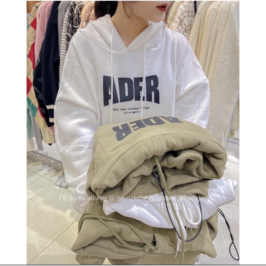 Áo Hôdie Nữ, Áo Hoodie Nỉ Nữ ADER From Rộng Tay Bồng Nhiều Màu | BigBuy360 - bigbuy360.vn