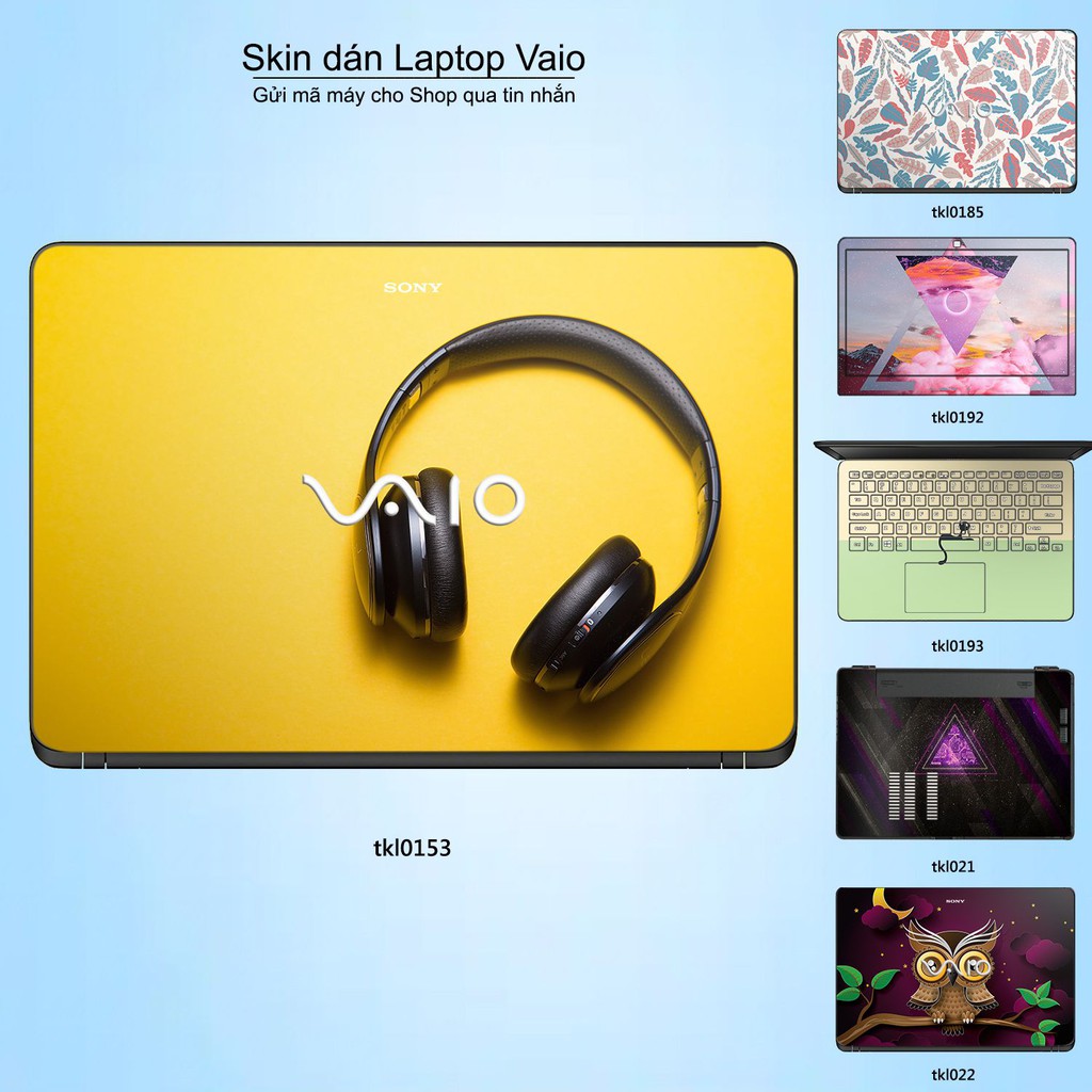 Skin dán Laptop Sony Vaio in hình thiết kế _nhiều mẫu 5 (inbox mã máy cho Shop)