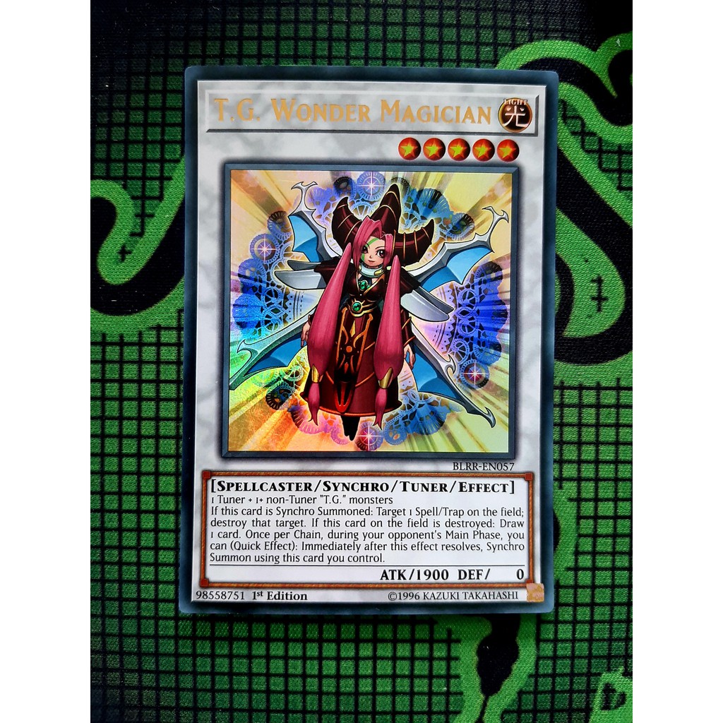 [ ĐỖ LẠC SHOP ]  THẺ BÀI YUGIOH NEAR MINT TCG - T.G. Wonder Magician - BLRR-EN057 - Ultra Rare 1st Edition