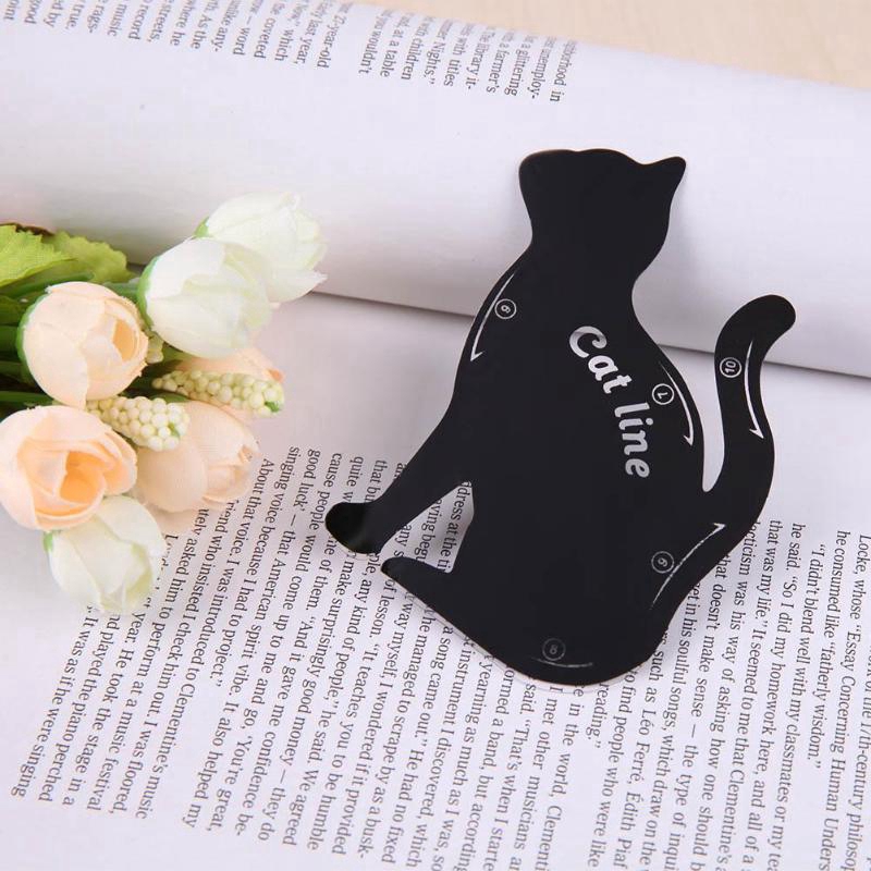 Set 2 Khuôn Kẻ Mắt Hình Mèo Trang Điểm Làm Đẹp