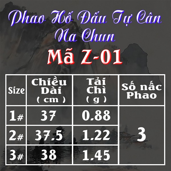 PHAO HỐ ĐẤU TỰ CÂN NA CHUN - Z01