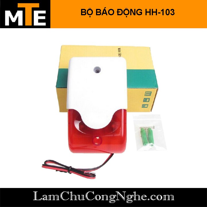 Còi báo động và nháy đèn 12V HH-103 siêu nhanh nhạy